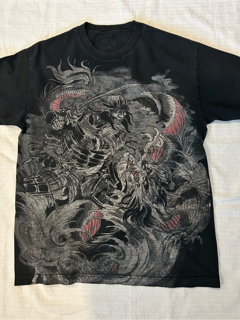 Vintage Affliction Horiyoshi III Samurai Dragon AOP Tee L